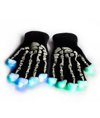 Svítící rukavice LED - kostra