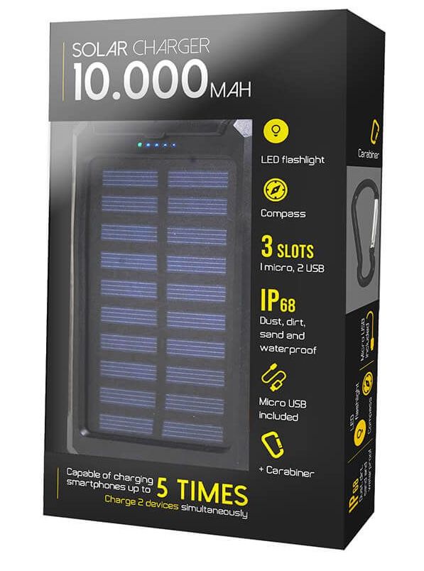 přenosná solární nabíječka 10000 mah mobil telefon