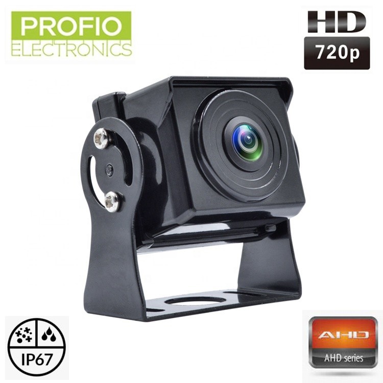 Malá AHD couvací kamera s rozlišením 720P s konzolou a 120 ° úhel záběru + IP67