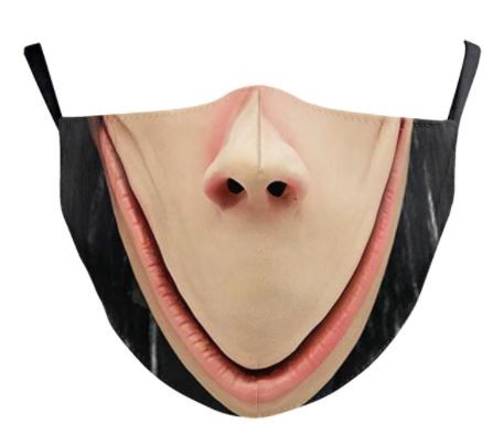 Hororových Scary maska (rouška) na obličej - 100% polyester