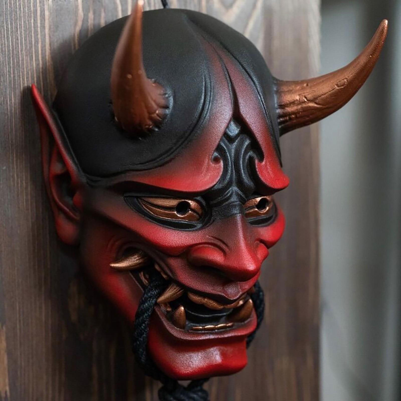 japonský demon maska ​​na tvar karneval
