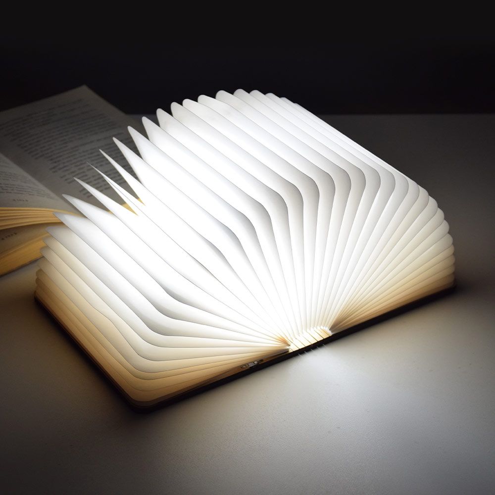 LED kniha - lampa ve tvaru knihy rozkládací