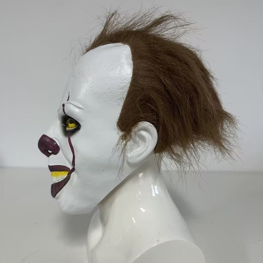 Strašidelný klaun maska ​​na karneval
