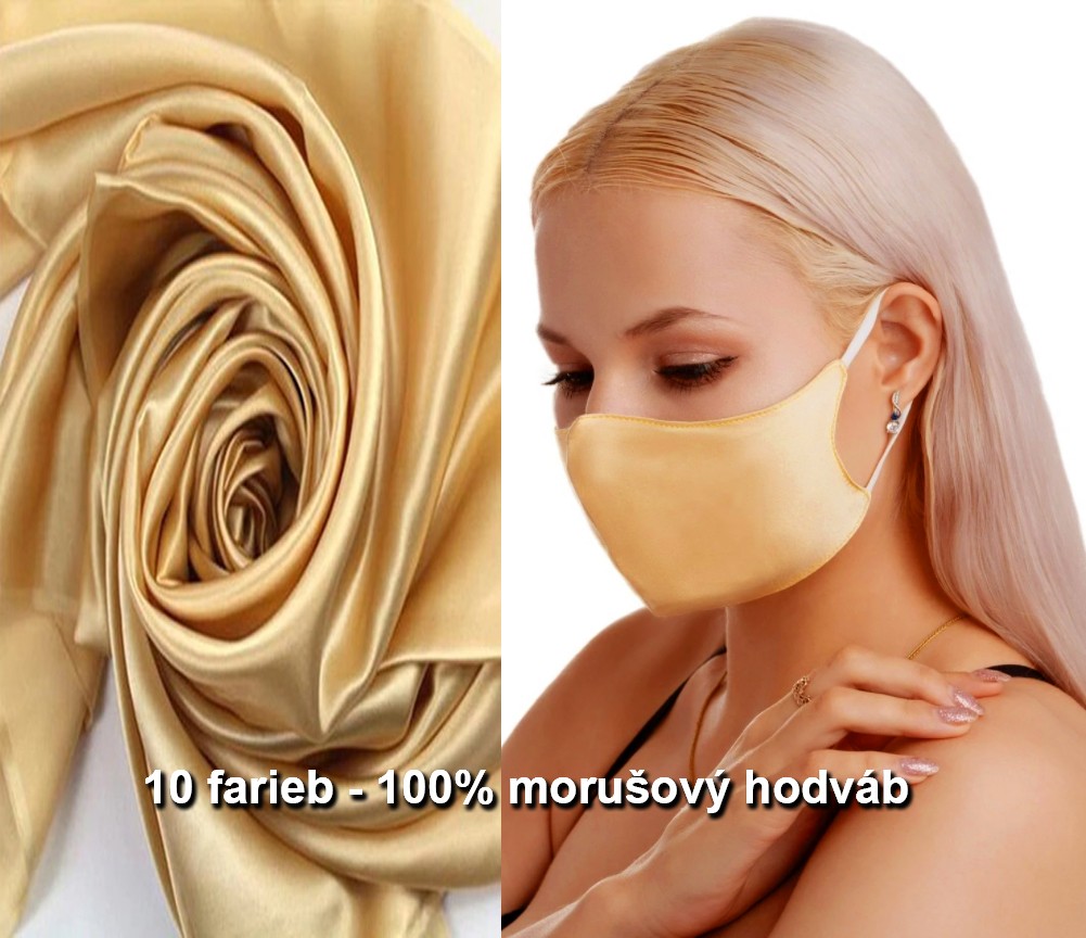 Luxusní masky na obličej z hedvábí