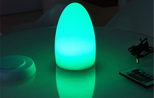 Vajíčko - LED světlo dekorační měnící barvy + dálkové ovládání - výška 23cm
