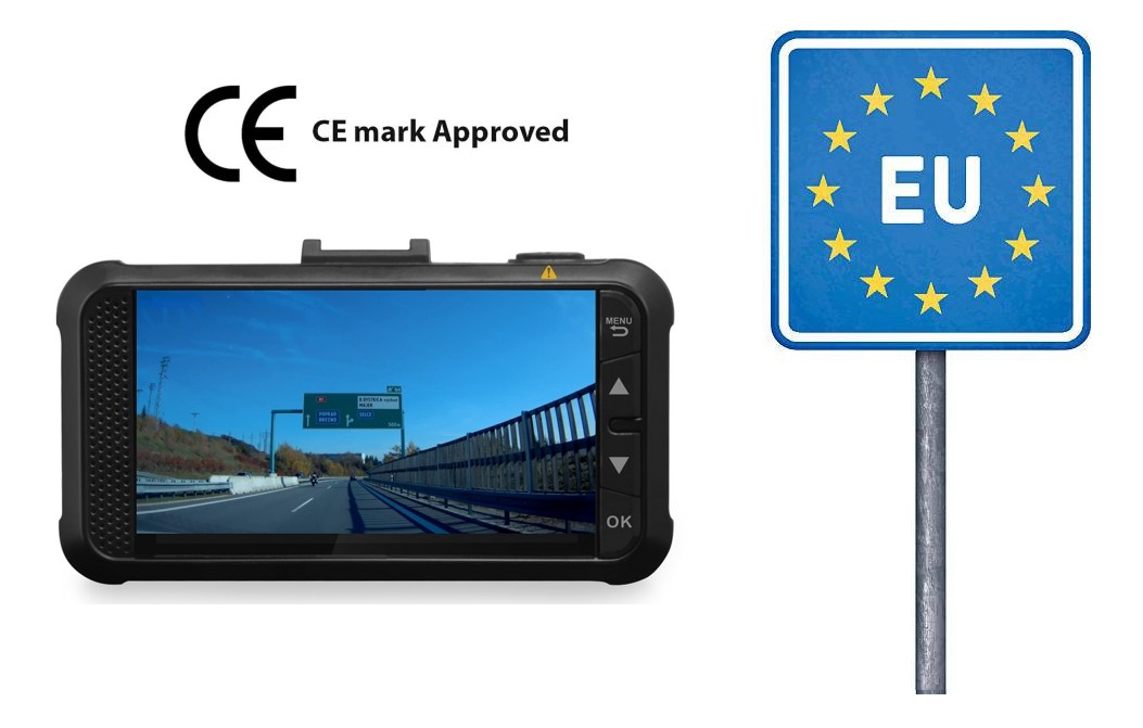 certifikovaná kamera do auta dod gs980d použití v eu