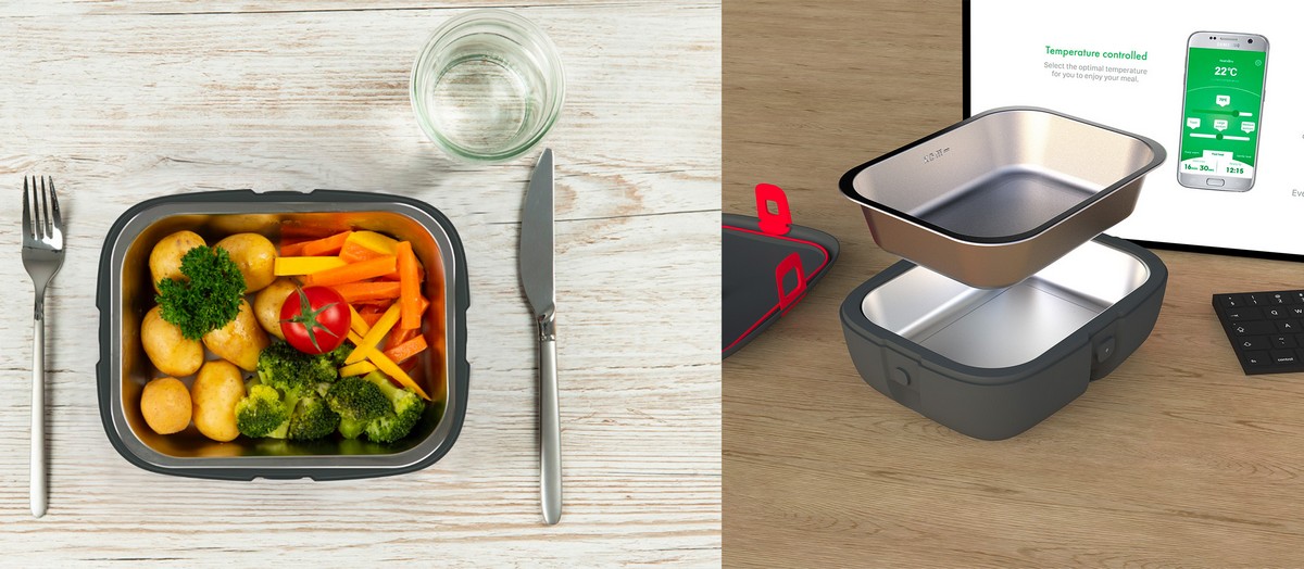 Termo box topný na jídlo s připojením přes bluetooth na mobil