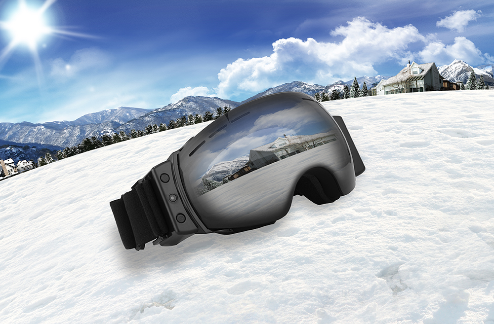 lyžařské brýle s kamerou a bluetooth