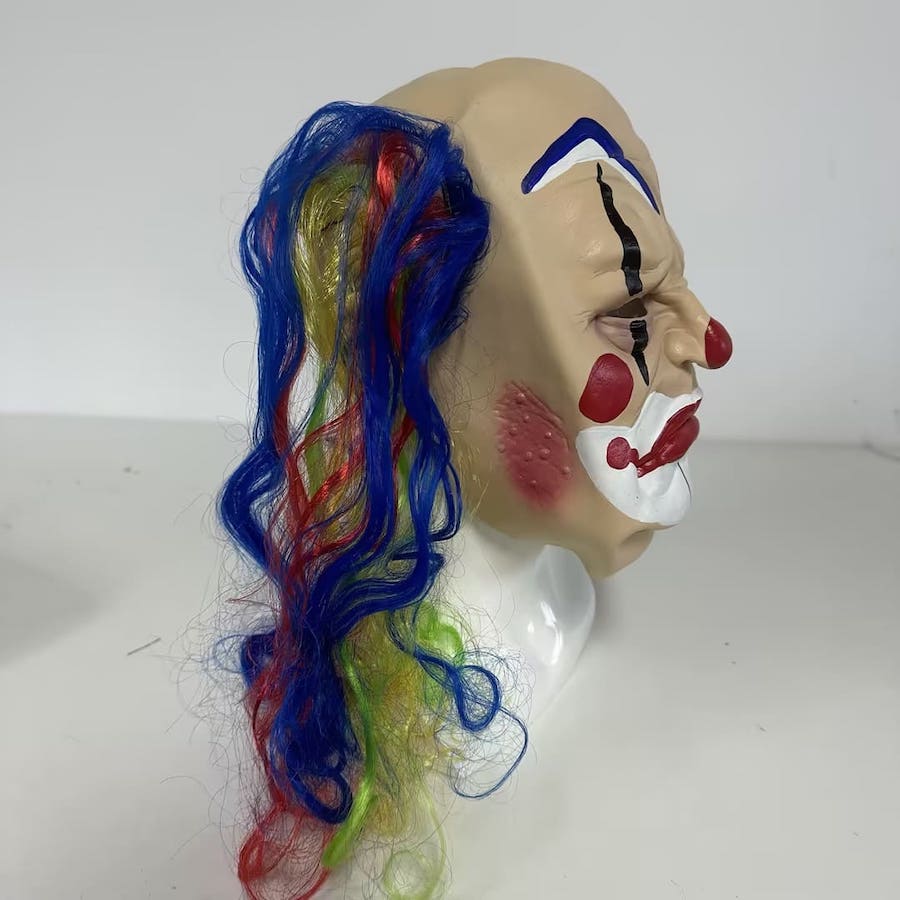 Maska na obličej pro dospělé Děsivý hororový klaun