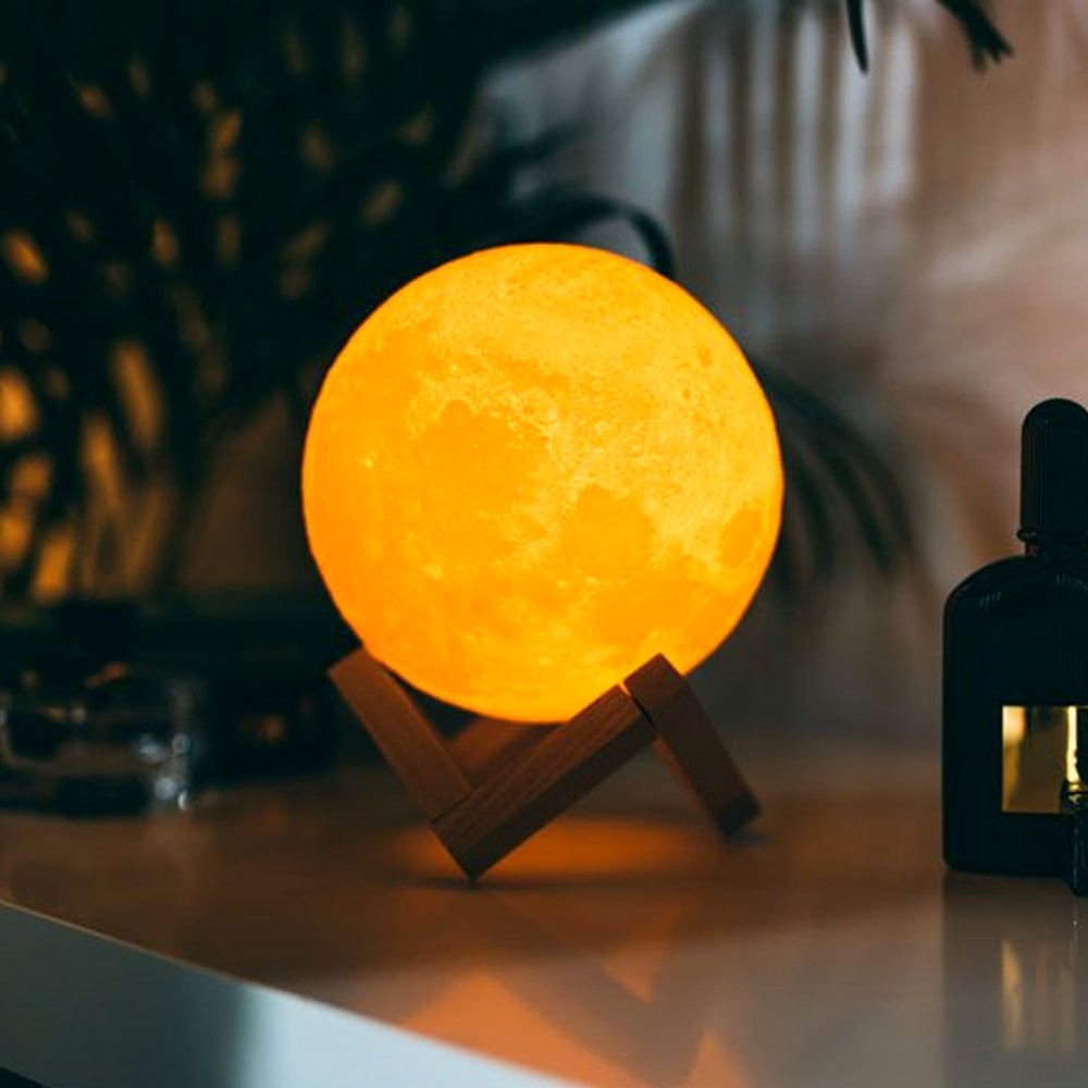 3D měsíc - Dotykový lampa do loznice